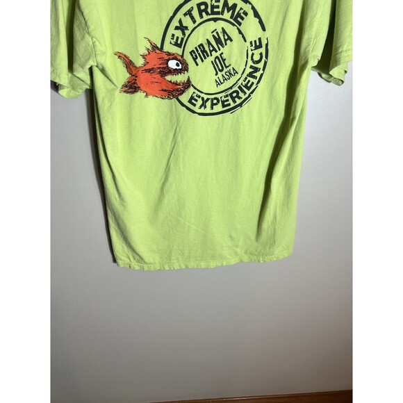Pirana Joe's Alaska Extreme Experience TShirt Men's Light Green Size Medium - Picture 11 of 15